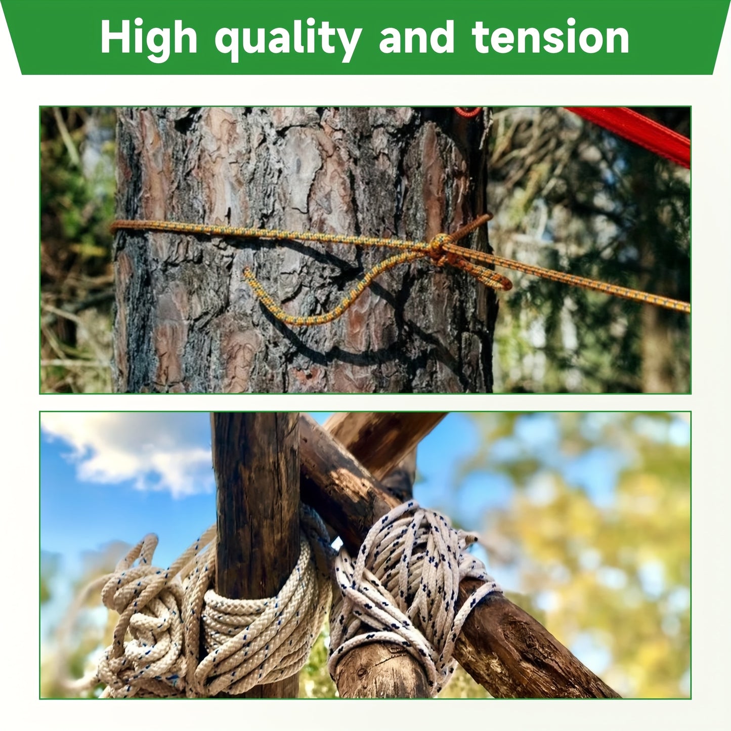 High-strength WALTYOTUR | 3\u002F8 In X 100 Ft | Polyester | High-strength | Tree Work Rope For Sailboat Camping And Horticultural Farm Operations | 2124 Lbs. Maximum Pull