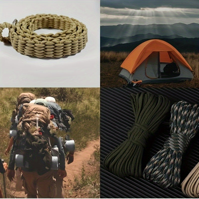 100m\u002F3937.01inch 9-Core Paracord Rope, 4mm Diameter, Polyamide Material, Fit, Tensile Strength Up to 5 lbs, for Outdoor Survival Gear, Camping Straps, and Umbrella Tent Lanyards