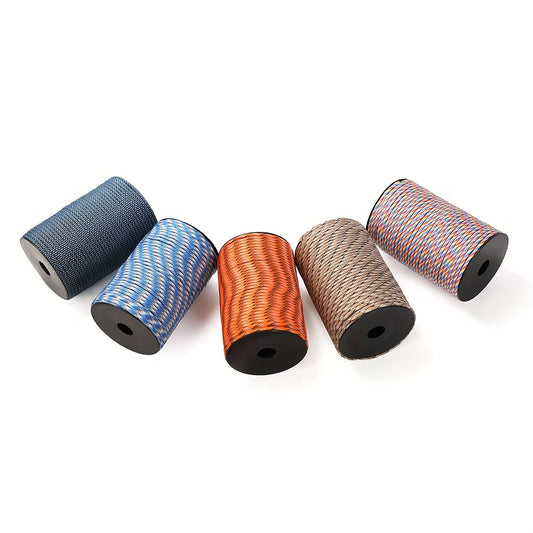 100 Meter Roll Up 328 Foot Nine Core Umbrella Rope With Multiple Colors Suitable For Tent Building, Backpack Storage, Clothes Drying, Bracelet Weaving, Hiking, Camping, Hiking Accessories, Binding Windproof Rope