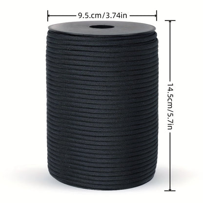 100m\u002F3937.01inch 9-Core Paracord Rope, 4mm Diameter, Polyamide Material, Fit, Tensile Strength Up to 5 lbs, for Outdoor Survival Gear, Camping Straps, and Umbrella Tent Lanyards
